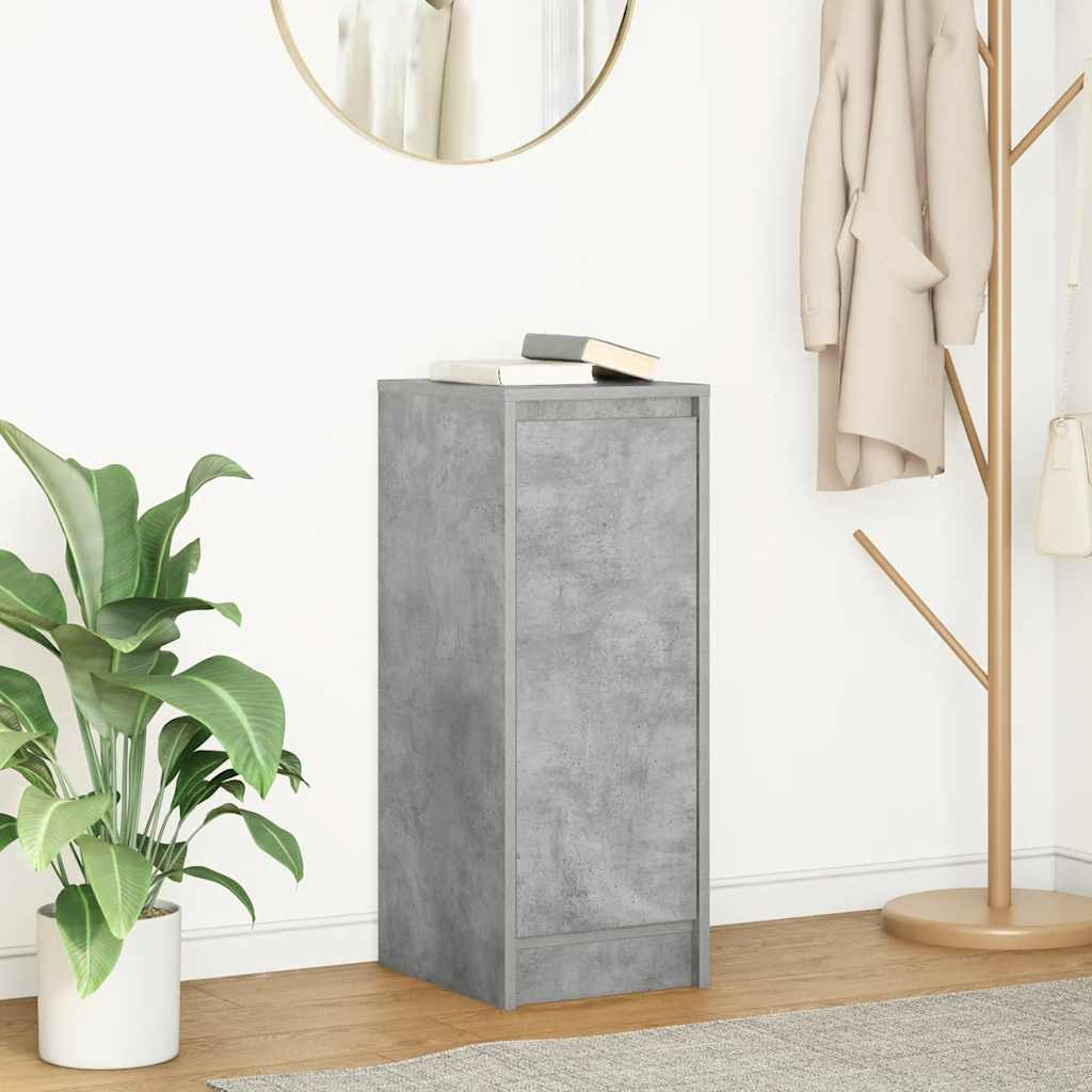 Vidaxl dressoir 29,5x34x76 cm bewerkt hout betongrijs