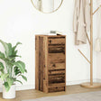 Vidaxl dressoir 29,5x34x76 cm bewerkt hout oud houtkleurig