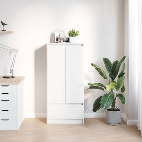 Vidaxl kast met lade 55,5x34x119,5 cm spaanplaat wit