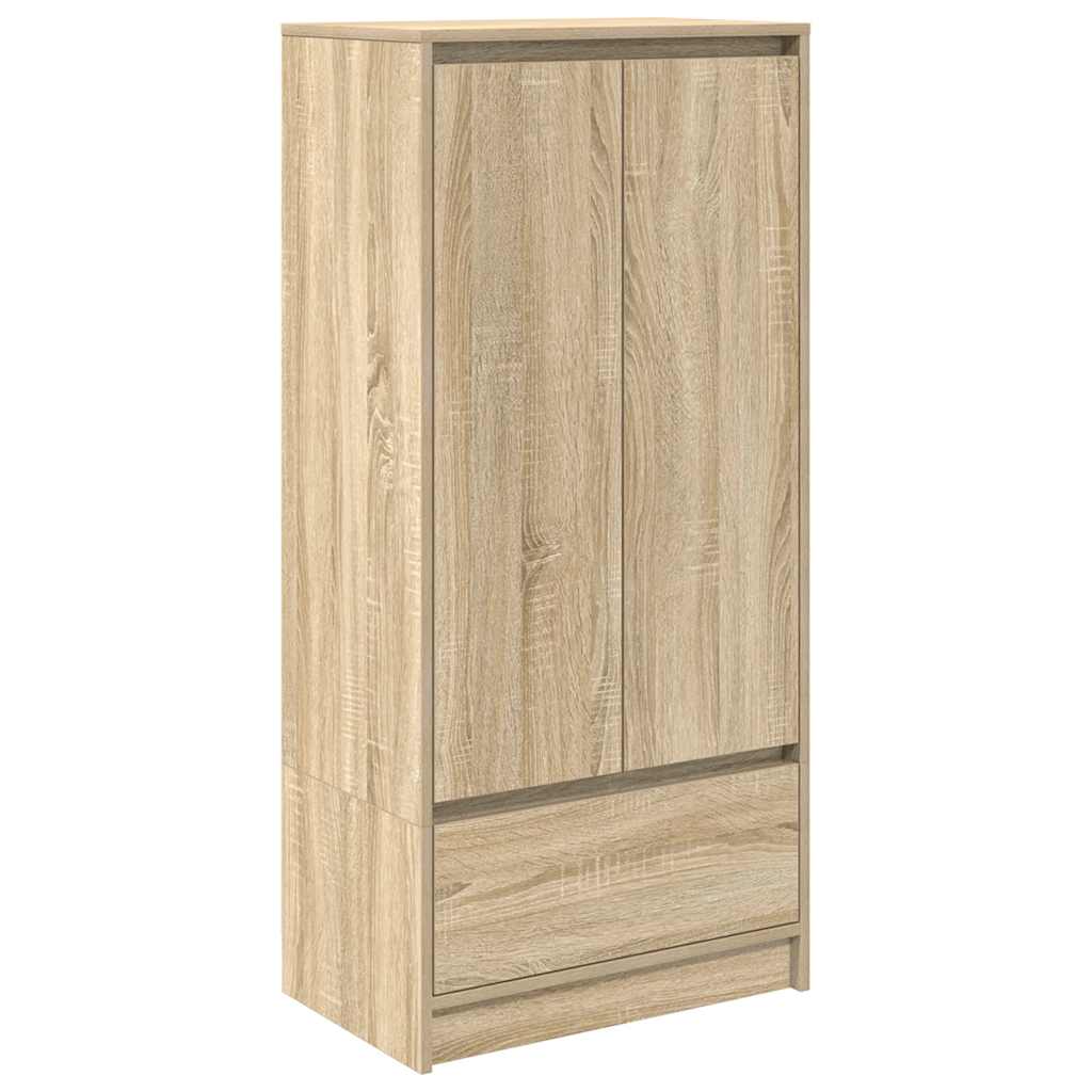 Vidaxl kast met lade 55,5x34x119,5 cm spaanplaat sonoma eikenkleurig