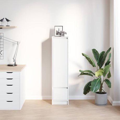 Vidaxl highboard 29,5x34x119,5 cm spaanplaat wit