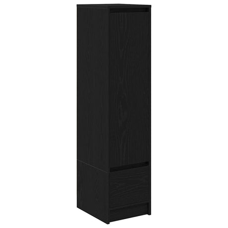 Vidaxl highboard 29,5x34x119,5 cm spaanplaat zwart eikenkleurig