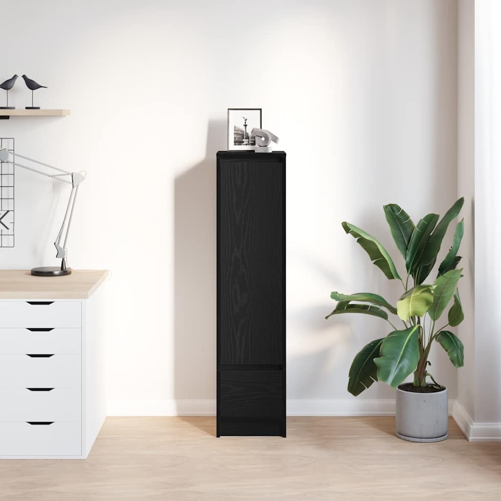 Vidaxl highboard 29,5x34x119,5 cm spaanplaat zwart eikenkleurig