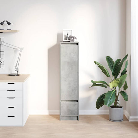 Vidaxl highboard 29,5x34x119,5 cm spaanplaat betongrijs