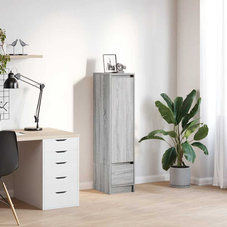 Vidaxl highboard 29,5x34x119,5 cm spaanplaat grijs sonoma