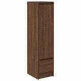 Vidaxl hoge kast 29,5x34x119,5 cm spaanplaat bruin eikenkleurig