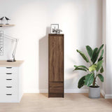 Vidaxl hoge kast 29,5x34x119,5 cm spaanplaat bruin eikenkleurig
