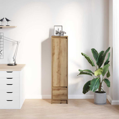 Vidaxl highboard 29,5x34x119,5 cm spaanplaat eikenkleurig eikenkleurig