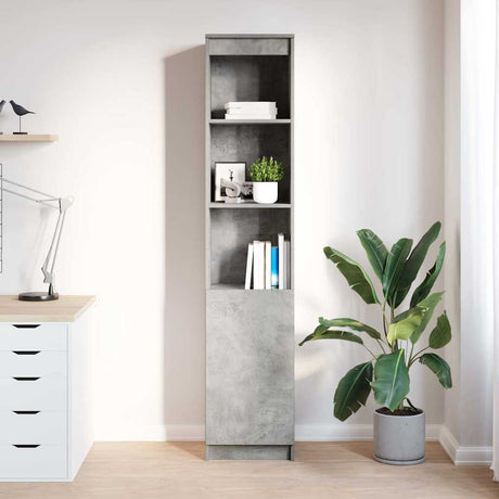 Vidaxl highboard 37,5x35x180 cm spaanplaat betongrijs