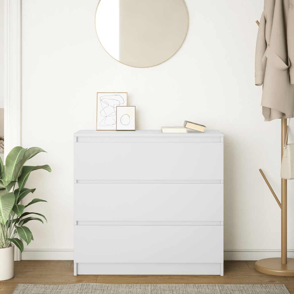 Vidaxl dressoir 80x35x76 cm spaanplaat wit