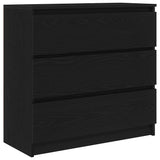 Vidaxl dressoir 80x35x76 cm spaanplaat zwart eikenkleurig