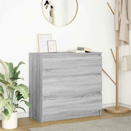 Vidaxl dressoir 80x35x76 cm spaanplaat grijs sonoma
