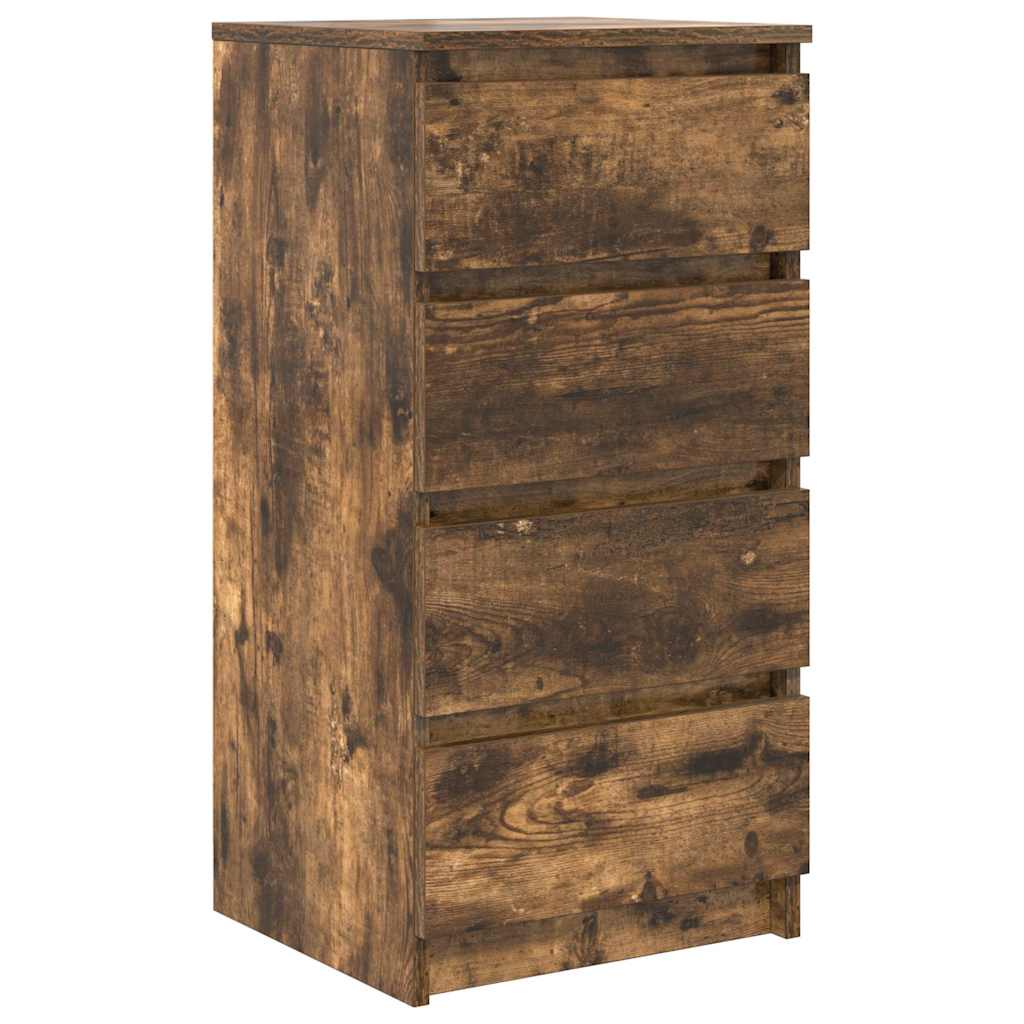 Vidaxl dressoir 37,5x35x76 cm bewerkt hout gerookt eikenkleurig