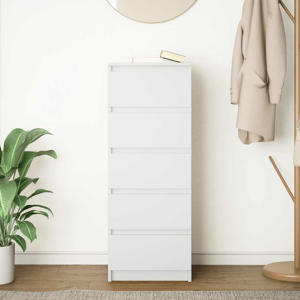 Vidaxl dressoir met lades 37,5x35x99 cm spaanplaat wit