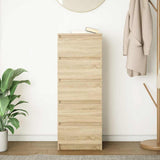 Vidaxl dressoir met lades 37,5x35x99 cm spaanplaat sonoma eikenkleurig