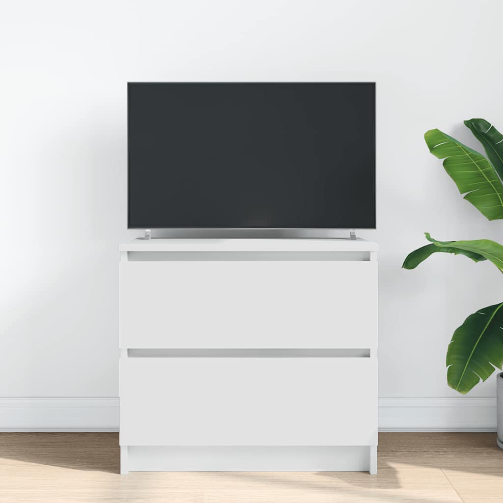 Vidaxl tv-meubel 60x35x54 cm bewerkt hout wit