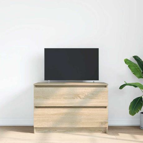Vidaxl tv-meubel 80x35x54 cm spaanplaat sonoma eikenkleurig