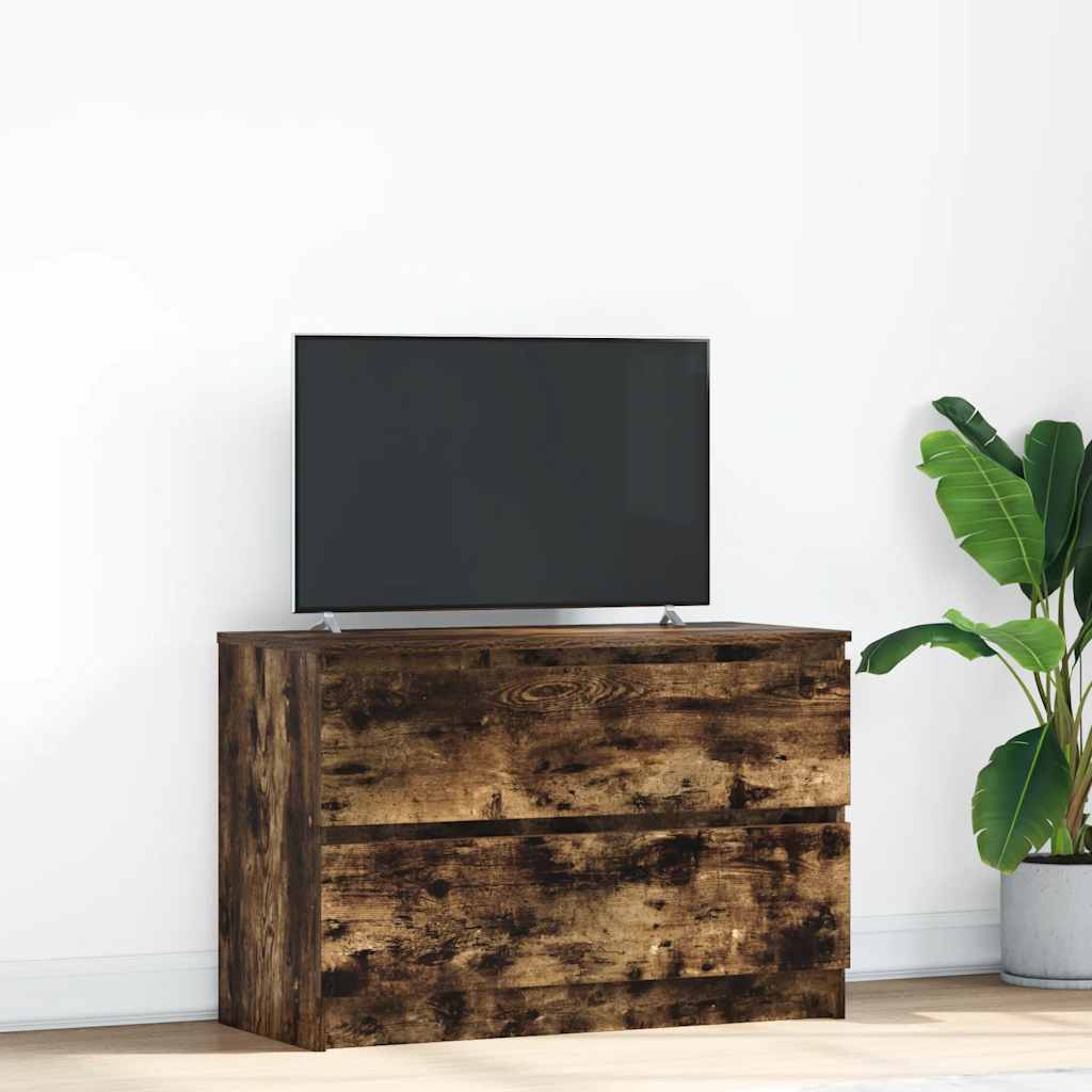 Vidaxl tv-meubel 80x35x54 cm spaanplaat gerookt eikenkleurig
