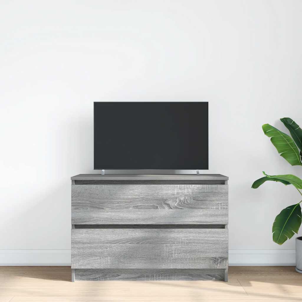Vidaxl tv-meubel 80x35x54 cm spaanplaat grijs sonoma