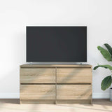 Vidaxl tv-meubel 100x35x54 cm bewerkt hout sonoma eikenkleurig