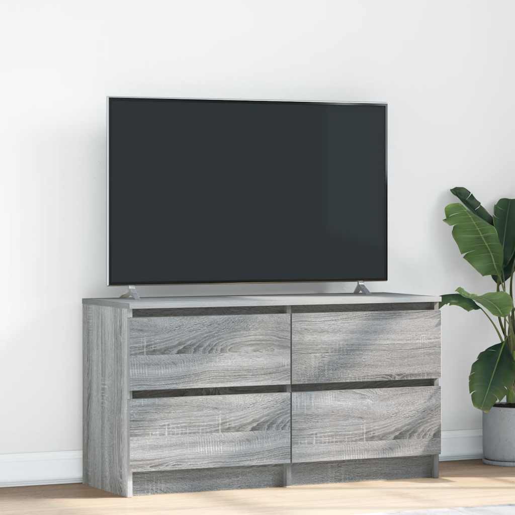 Vidaxl tv-meubel 100x35x54 cm bewerkt hout grijs sonoma eikenkleurig