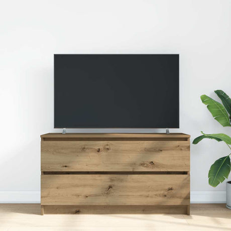 Vidaxl tv-meubel 100x35x54 cm bewerkt hout artisanaal eikenkleurig