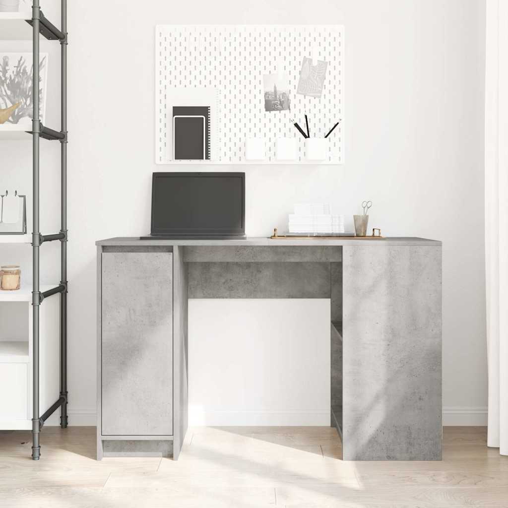 Vidaxl bureau 120x42x76 cm spaanplaat betongrijs