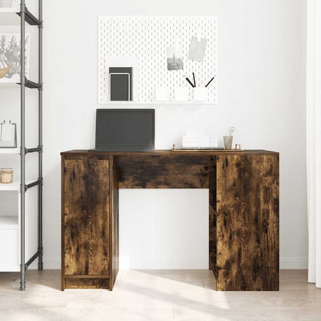 Vidaxl bureau 120x42x76 cm spaanplaat gerookt eikenkleurig