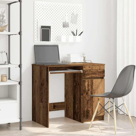 Vidaxl bureau 86x49x76 cm spaanplaat oud hout