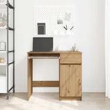 Vidaxl bureau ambachtelijk 86x49x76 cm spaanplaat eikenkleurig