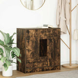 Vidaxl dressoir met lades en deuren 70,5x34x74,5 cm gerookt eiken