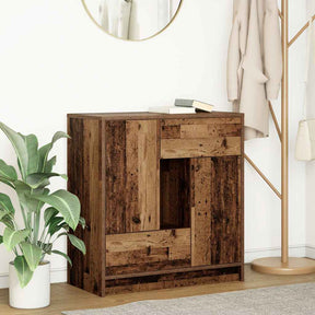 Vidaxl dressoir met lades en deuren 70,5x34x74,5 cm oud hout