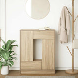 Vidaxl dressoir met lades en deuren 73x31x90 cm sonoma eikenkleurig