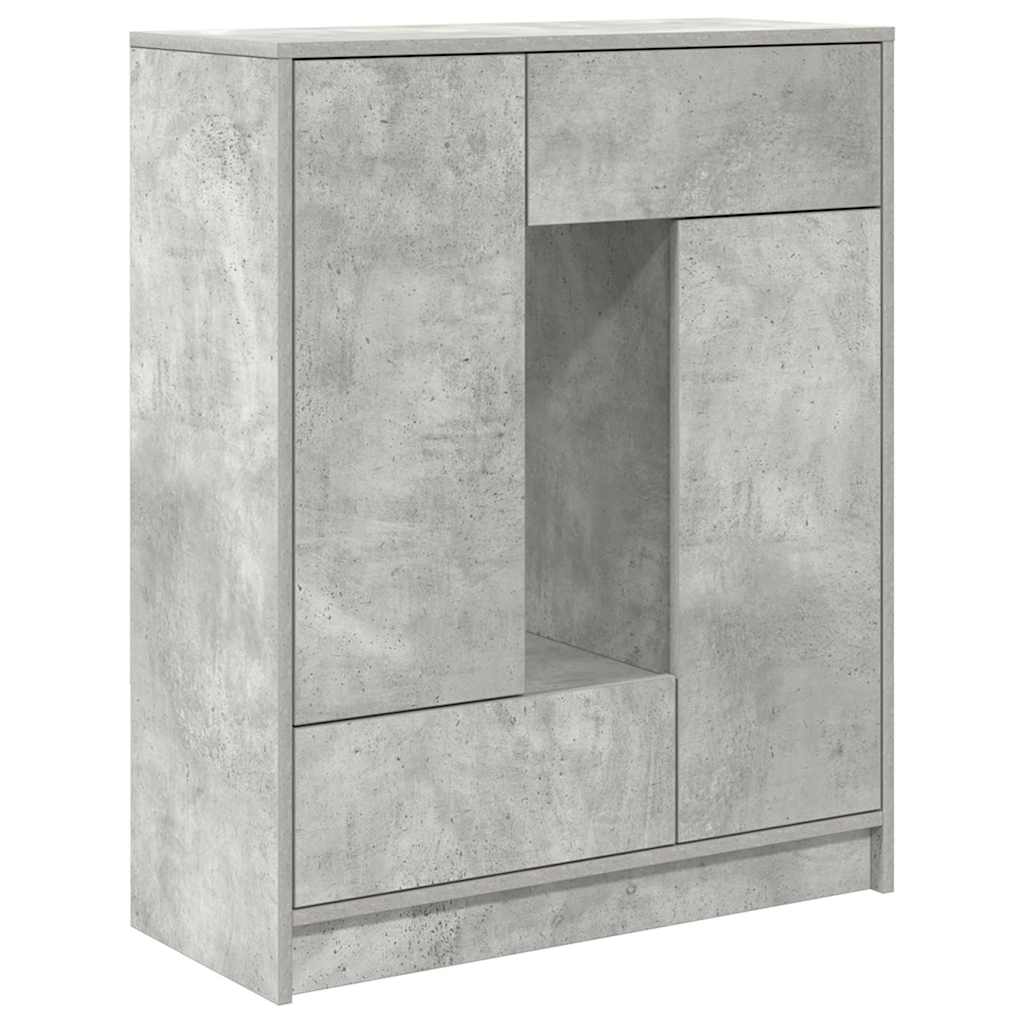 Vidaxl dressoir met lades en deuren 73x31x90 cm betongrijs