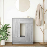Vidaxl dressoir met lades en deuren 73x31x90 cm grijs sonoma