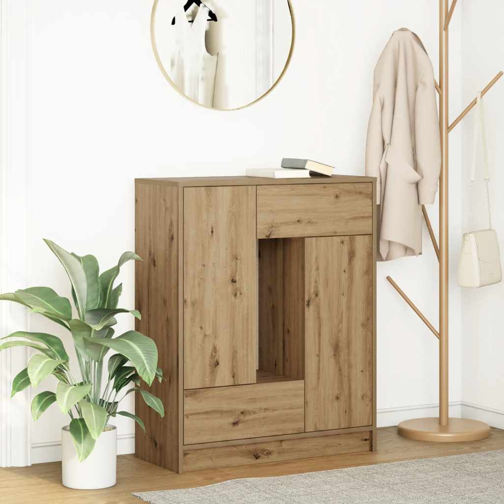 Vidaxl dressoir met lades en deuren 73x31x90 cm ambachtelijk