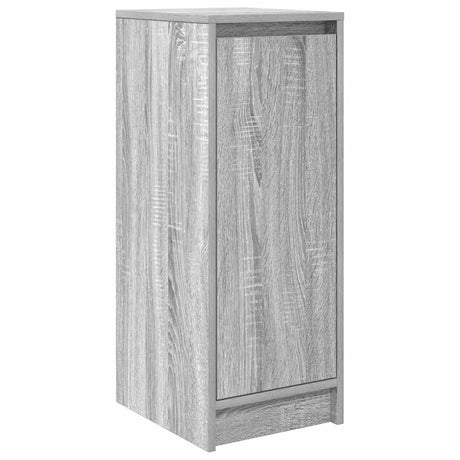 Vidaxl schoenenkast 29,5x34x76 cm bewerkt hout grijs sonoma eikenkleur