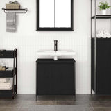 Vidaxl badkamerkast wastafelmeubel 60x34,5x60 cm zwart