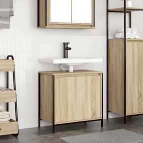 Vidaxl badkamerkast wastafelmeubel 60x34,5x60 cm sonoma eikenkleurig