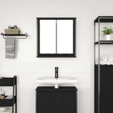 Vidaxl badkamerwandkast met spiegel 60x21x60 cm zwart eikenkleurig