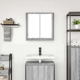 Vidaxl badkamerwandkast met spiegel 60x21x60 cm sonoma grijs