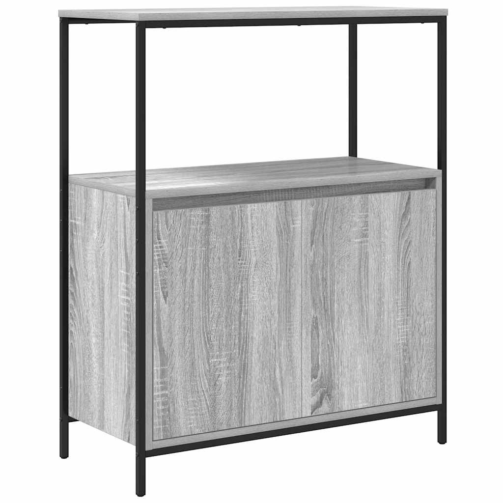 Vidaxl badkamermeubel met planken 76,5x35x95 cm grijs sonoma