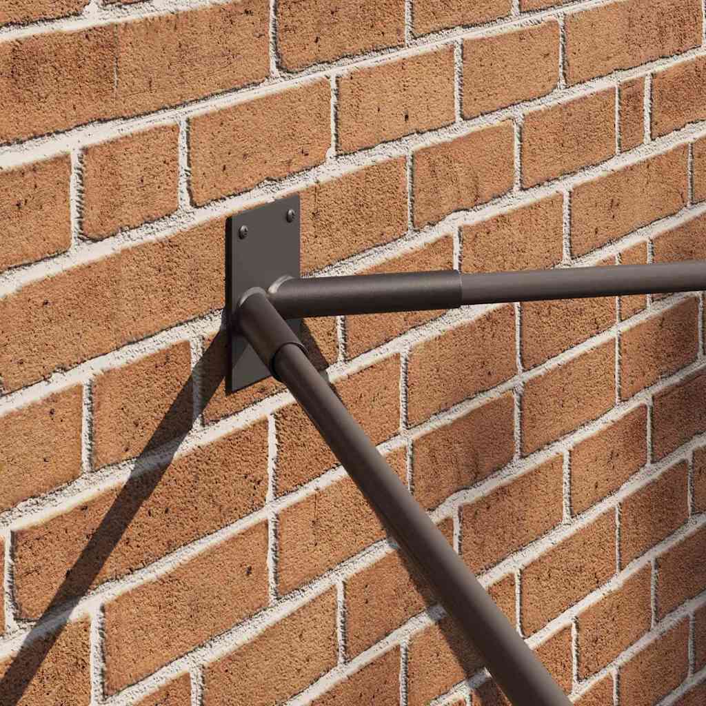 Vidaxl vlaggen mast houder zwart 11,5 x 7,5 x 0,2 cm staal