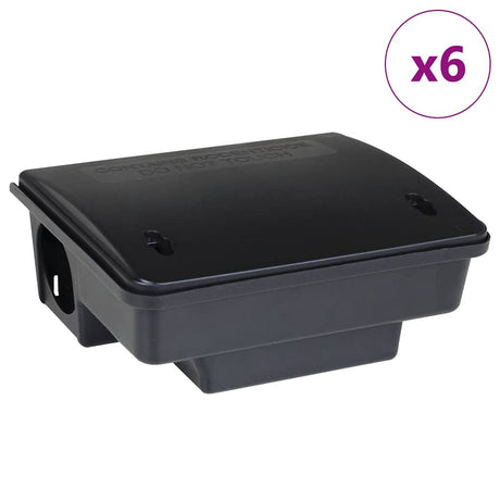 Vidaxl muizenvallen 6 st 23x19x9,5 cm zwart