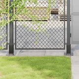 Vidaxl spokkels vierkant 4 st 61x61 mm gepoedercoat staal antraciet