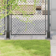 Vidaxl spokkels vierkant 12 st 61x61 mm gepoedercoat staal antraciet