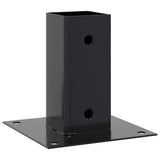 Vidaxl spokkels vierkant 4 st 71x71 mm gepoedercoat staal antraciet