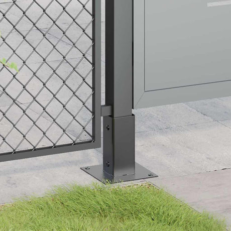 Vidaxl spokkels vierkant 4 st 71x71 mm gepoedercoat staal antraciet