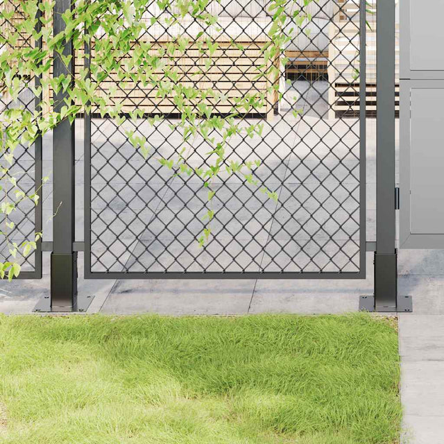 Vidaxl spokkels vierkant 12 st 71x71 mm gepoedercoat staal antraciet