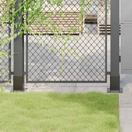 Vidaxl spokkels vierkant 12 st 91x91 mm antraciet staal gepoedercoat